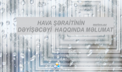 Hava şəraitinin dəyişəcəyi haqqında məlumat