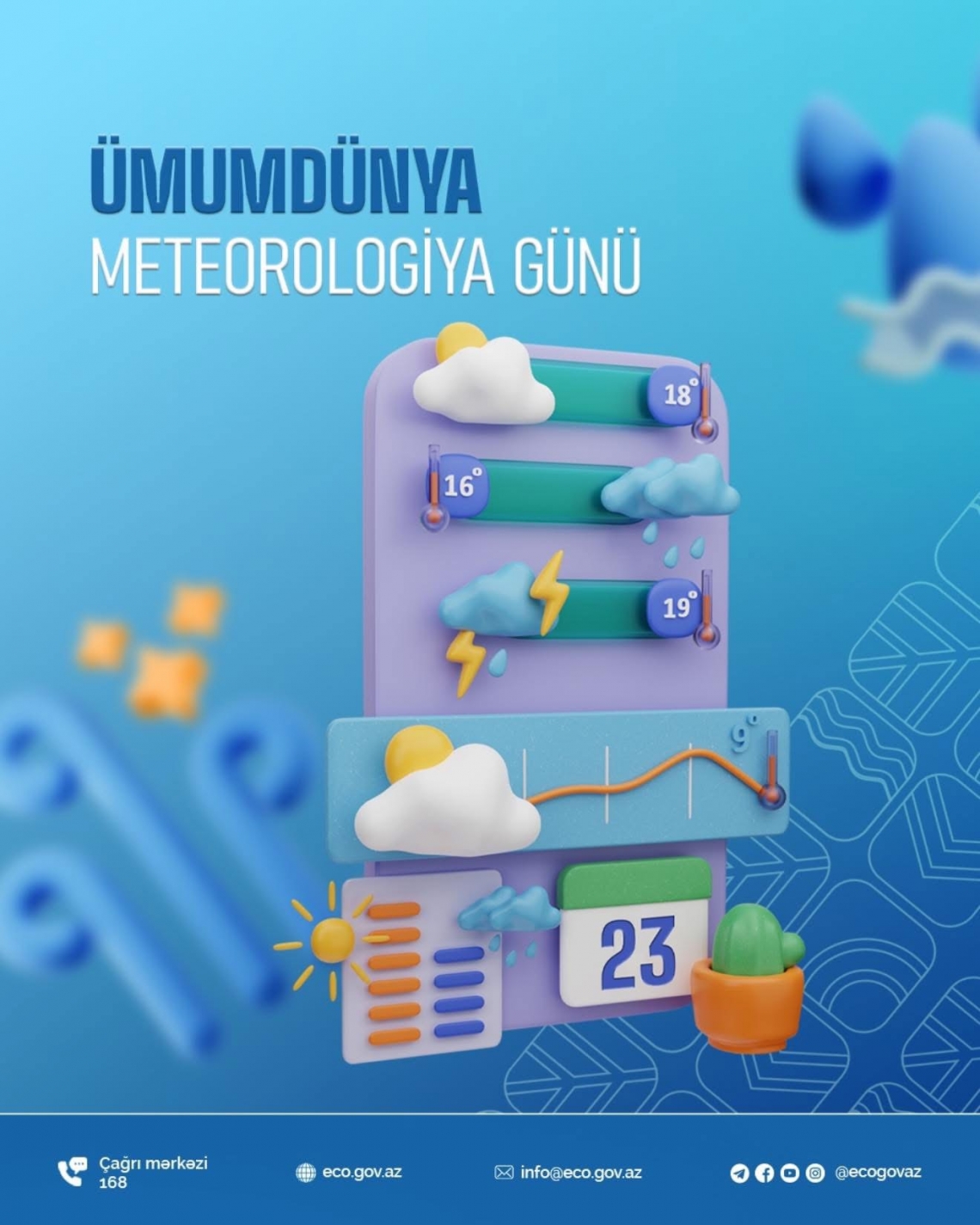 Bu gün Ümumdünya Meteorologiya Günüdür