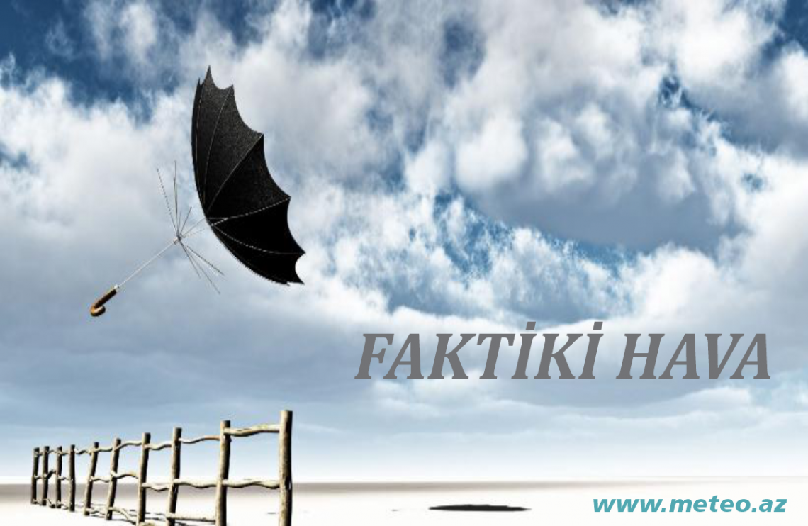 Aprelin 9-u saat 8:00-a olan faktiki hava