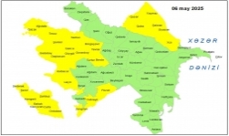Küləkli hava şəraiti ilə bağlı sarı xəbərdarlıq verilib