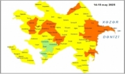 Küləkli hava şəraiti ilə bağlı sarı və narıncı xəbərdarlıq verilib