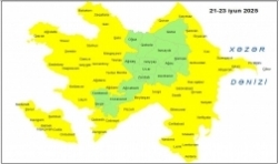 Küləkli hava şəraiti ilə bağlı sarı xəbərdarlıq verilib