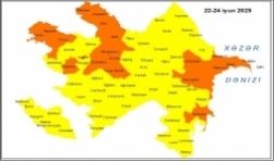 Küləkli hava şəraiti ilə bağlı sarı və narıncı xəbərdarlıq verilib