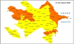 Küləkli hava şəraiti ilə bağlı sarı və narıncı xəbərdarlıq verilib
