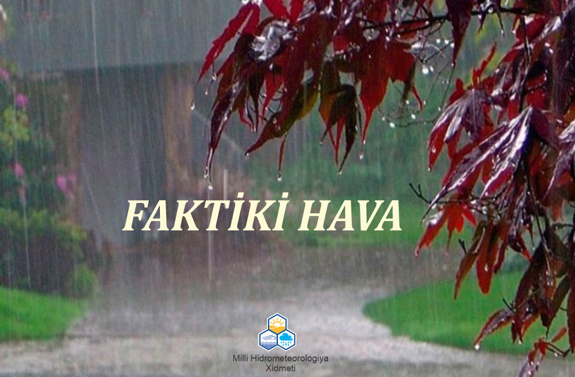 Sentyabrın 14-ü saat 17:00-a olan faktiki hava