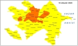 Küləkli hava şəraiti ilə bağlı sarı və narıncı xəbərdarlıq verilib