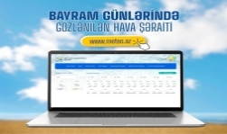 Bayram günlərində ölkə ərazisində gözlənilən hava şəraiti