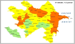Küləkli hava şəraiti ilə bağlı sarı və narıncı xəbərdarlıq verilib