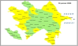 Küləkli hava şəraiti ilə bağlı sarı xəbərdarlıq verilib