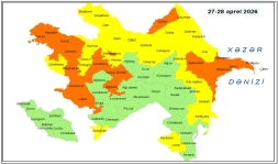Küləkli hava şəraiti ilə bağlı sarı və narıncı xəbərdarlıq verilib