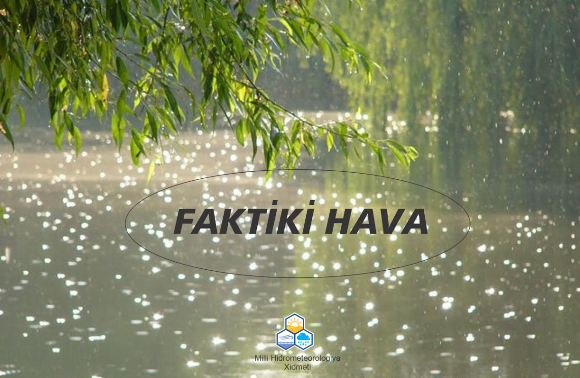 Mayın 25-i saat 9:00-a olan faktiki hava
